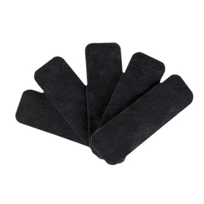 5pcs Electric Fan Blade Activated Carbon Air Filter Cotton With Adhesive, 25x9x0.3mm, 25x9x0.5mm