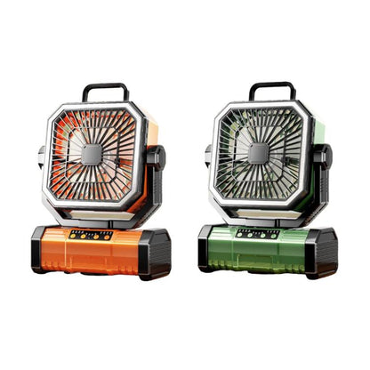 Remote Control USB Oscillating Fan Portable Light For Camping
