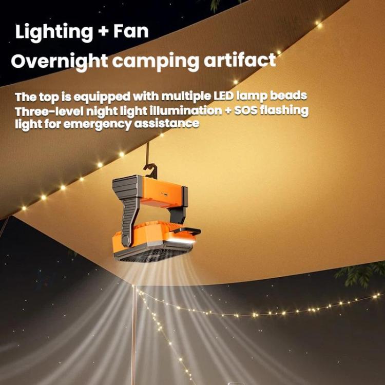 Remote Control USB Oscillating Fan Portable Light For Camping