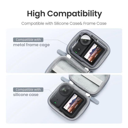 For DJI Osmo Nano Camera aMagisn Mini Hard Shell Case Compact Protective Pouch with Carabiner Clip