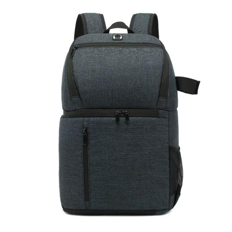 Large-Capacity Multi-Functional DSLR Camera Bag Waterproof Photography Backpack, Blue