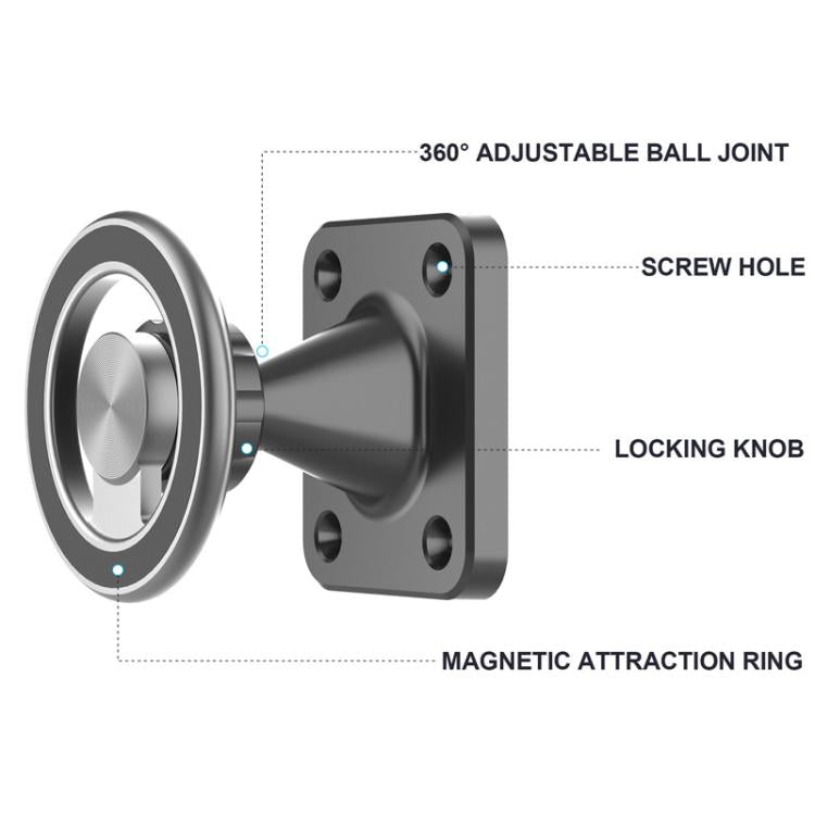 Metal Magnetic Wall-Mounted Universal Phone Stand For Kitchen Living Room Bedroom