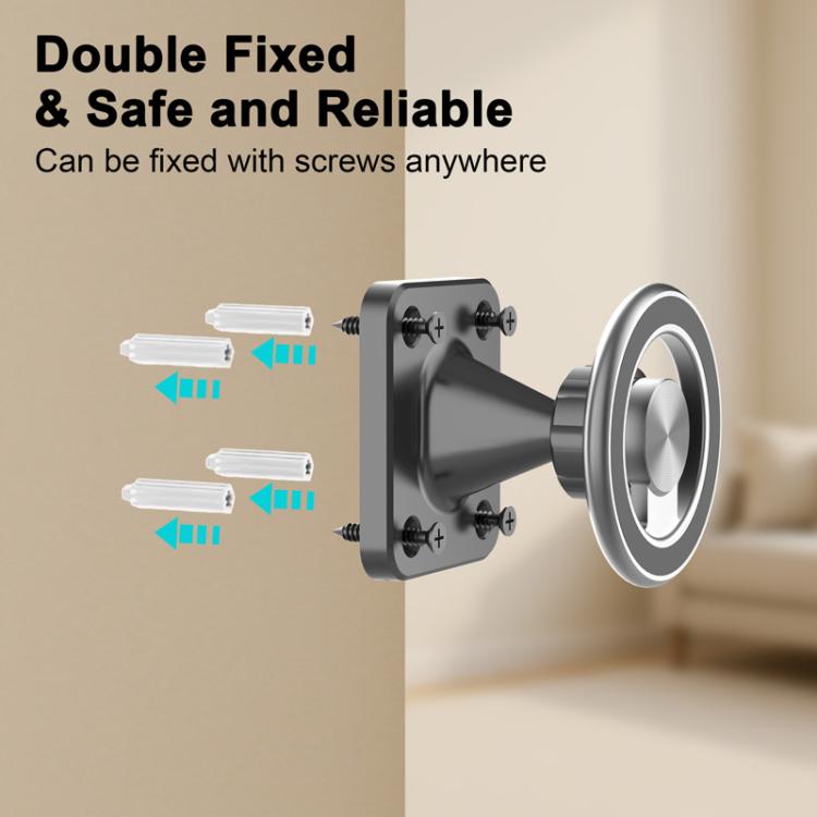 Metal Magnetic Wall-Mounted Universal Phone Stand For Kitchen Living Room Bedroom, Metal Magnetic