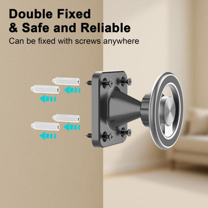 Metal Magnetic Wall-Mounted Universal Phone Stand For Kitchen Living Room Bedroom, Metal Magnetic