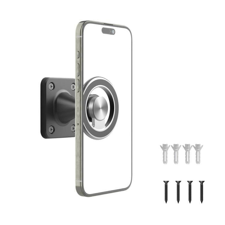 Metal Magnetic Wall-Mounted Universal Phone Stand For Kitchen Living Room Bedroom, Metal Magnetic