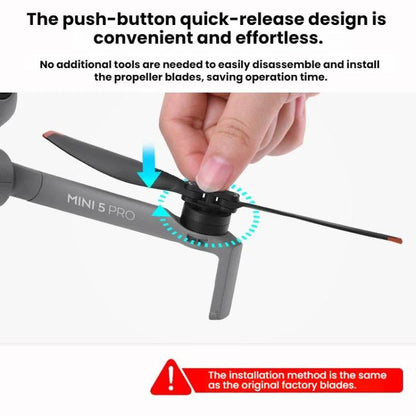 For DJI Mini 5 Pro BRDRC Drones Replacement Propellers, 2pairs, 4pairs