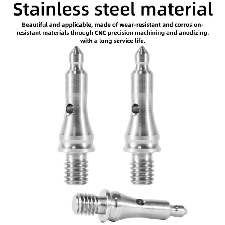 3/8 inch Tripod Monopod Dual Purpose Foot Pad Spike Rubber Anti-slip Stainless Steel Spike