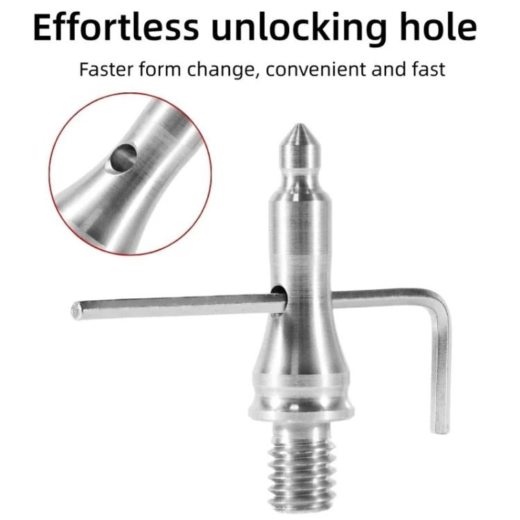 3/8 inch Tripod Monopod Dual Purpose Foot Pad Spike Rubber Anti-slip Stainless Steel Spike