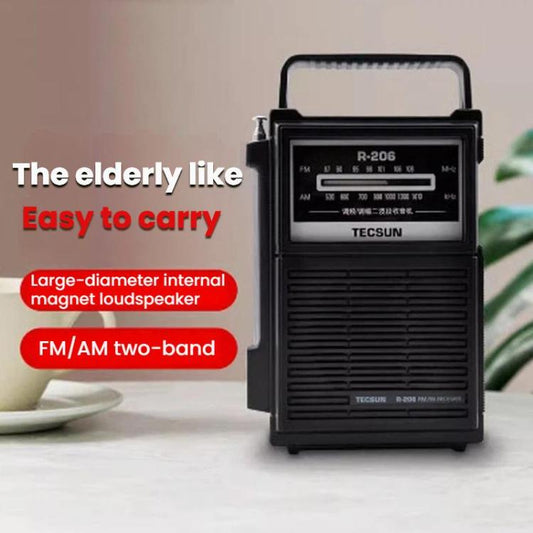 TECSUN R-206 Radio deux bandes FM / MW, R-206