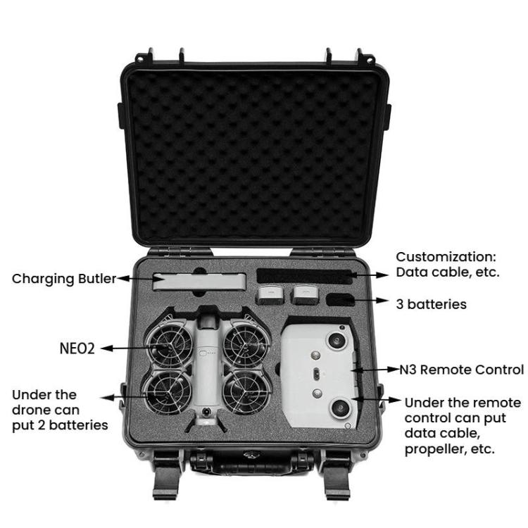 For DJI Neo 2 Drone Explosion-Proof Case Waterproof Storage Box