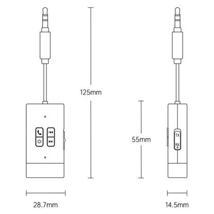G76 Bluetooth 5.4 Receiver Transmitter Car AUX Adapter