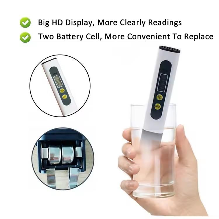 Simple TDS Water Quality Tester Pen Portable Hardness Detector, M2 White