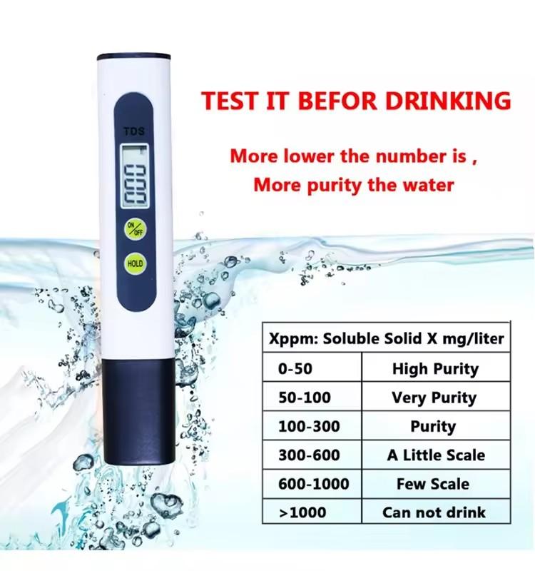Simple TDS Water Quality Tester Pen Portable Hardness Detector