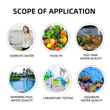 pH Meter with Auto Calibration & High Accuracy Digital Water Quality Tester