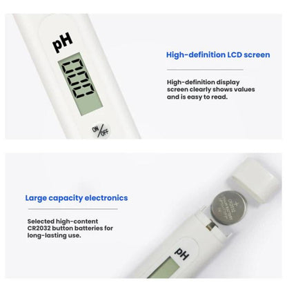 pH Meter with Auto Calibration & High Accuracy Digital Water Quality Tester
