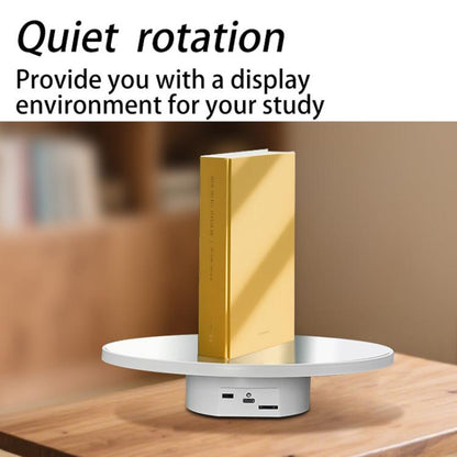 Multi-Purpose Mirror Electric Rotating Disc Battery / USB Powered Photography Live Display Stand, 32cm, 40cm
