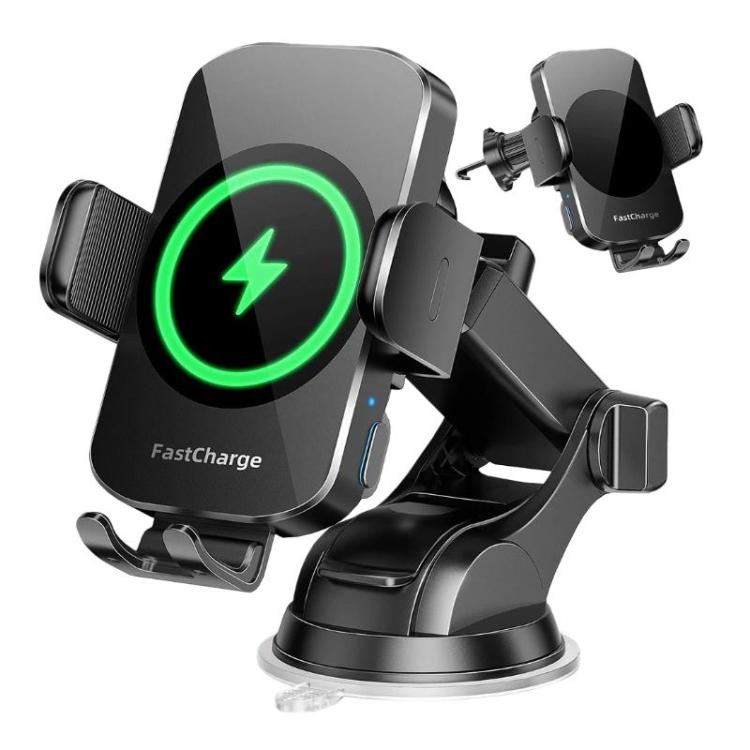 5W-15W Air Vent Car Wireless Charging Mount Smart Sensor Mount For Phone Charging