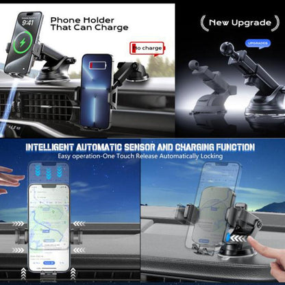 5W-15W Air Vent Car Wireless Charging Mount Smart Sensor Mount For Phone Charging