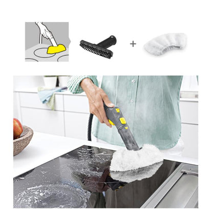 Replacement Parts For Karcher Steam Cleaner Heads, 1 Handheld Brush, 1 Handheld Brush + 2 Steam Stirrers, 1 Handheld Brush + 4 Steam Stirrers