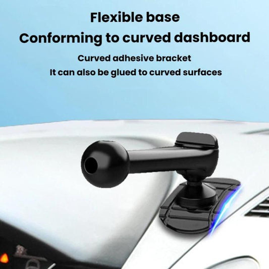 2 bases adhésives rotatives à 360 degrés en forme d'escargot pour support de téléphone, bases de support de téléphone en forme d'escargot