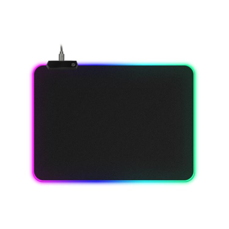 Micro-USB LED Glowing Mouse Keyboard Pad RGB Colorful Lights Locked Edge Thickened Mouse Desk Pad