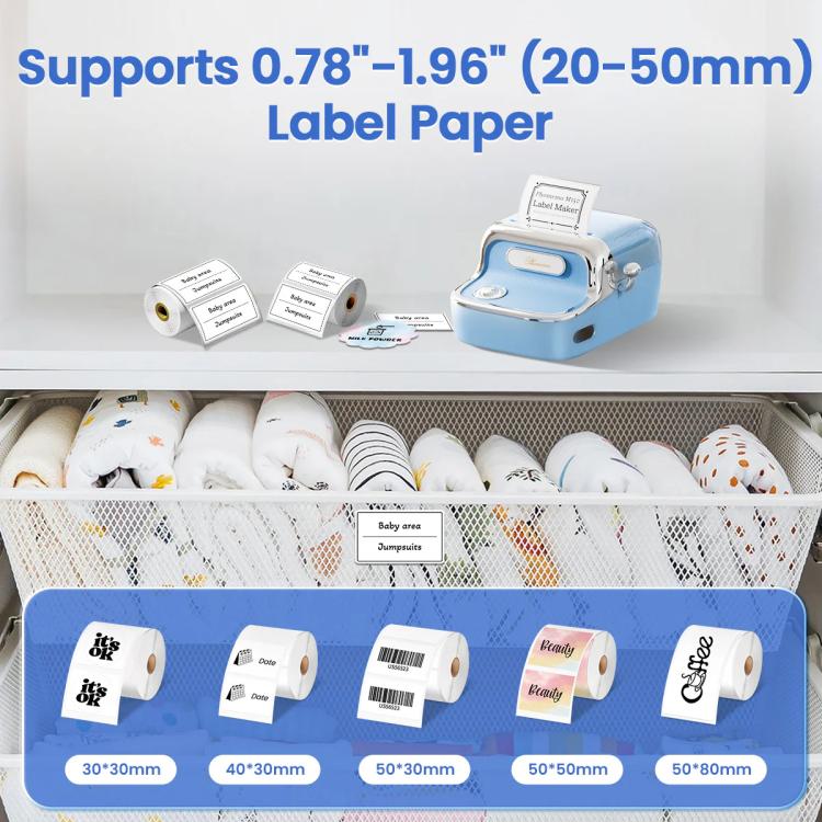 Phomemo M150 Bluetooth Thermal Printer Rechargeable Inkless Barcode Label Maker