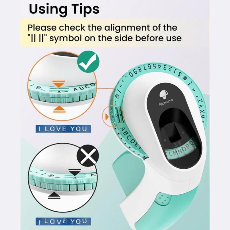 Phomemo E975 Portable Mechanical Embossing Label Maker 9mm Printing Width, With 3 Tapes Pink, With 3 Tapes Green, With 3 Tapes Blue, With 3 Tapes Black, With 6 Tapes Pink, With 6 Tapes Green, With 6 Tapes Blue, With 6 Tapes Black