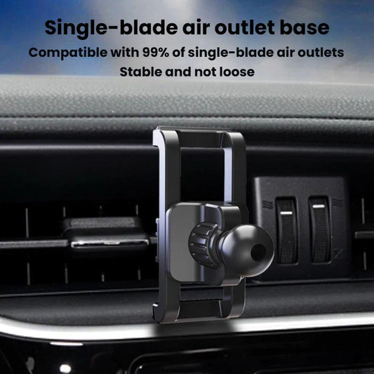 Support de téléphone de voiture à clip intégré, base coulissante pour grille d'aération, accessoires de support de téléphone pour véhicules, clip intégré