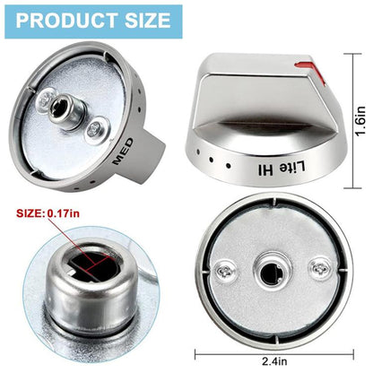 DG64-00473A Replacement Gas Range Knobs for Samsung NX58 Series Ovens NX58H5600SS, NX58J7750SS, NX58M6850SS & More