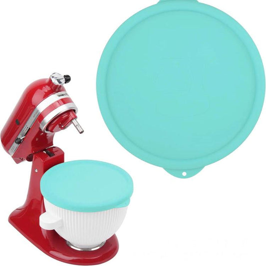 Couvercle en silicone pour bols de batteur sur socle KitchenAid compatible avec les bols en acier inoxydable de 4,5 et 5 pintes + bol congélateur, couvercle en silicone