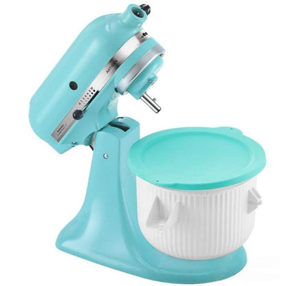 Silicone Lid For KitchenAid Mixer Bowls Compatible With 4.5QT & 5QT Stainless Steel Bowls + Freezer Bowl, Silicone Lid