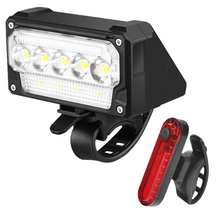Smart Light-sensing Bicycle USB Charging Headlight For Night Riding, Single Light, Headlight+Taillight