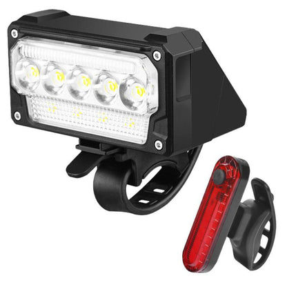 Smart Light-sensing Bicycle USB Charging Headlight For Night Riding, Single Light, Headlight+Taillight