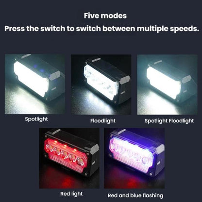 Smart Light-sensing Bicycle USB Charging Headlight For Night Riding, Single Light, Headlight+Taillight