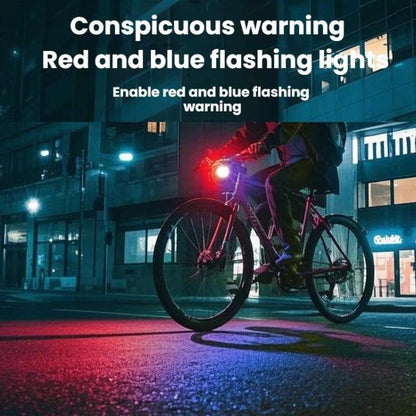 Smart Light-sensing Bicycle USB Charging Headlight For Night Riding, Single Light, Headlight+Taillight