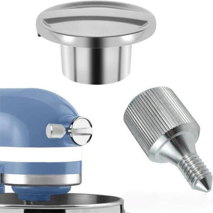 For KitchenAid 4.5QT / 5QT Tilt-Head Stand Mixers Fixing Attachment, 2pcs Stainless Steel Screws, Stainless Steel Screws & Cap