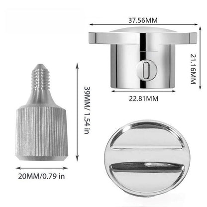 For KitchenAid 4.5QT / 5QT Tilt-Head Stand Mixers Fixing Attachment, 2pcs Stainless Steel Screws, Stainless Steel Screws & Cap