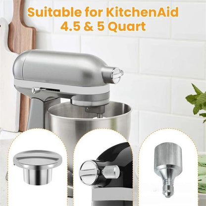 For KitchenAid 4.5QT / 5QT Tilt-Head Stand Mixers Fixing Attachment, 2pcs Stainless Steel Screws, Stainless Steel Screws & Cap