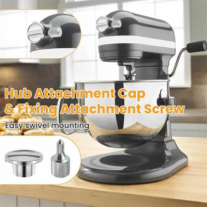 For KitchenAid 4.5QT / 5QT Tilt-Head Stand Mixers Fixing Attachment, 2pcs Stainless Steel Screws, Stainless Steel Screws & Cap
