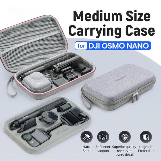 For DJI Osmo Nano aMagisn Medium Hard Shell Carrying Case with Removable Foam Insert, For DJI Osmo Nano