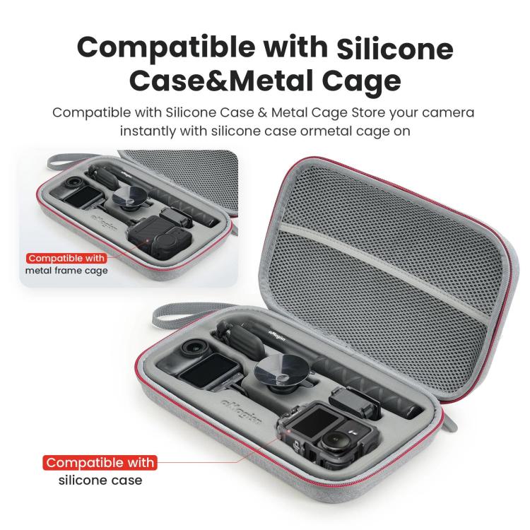 For DJI Osmo Nano aMagisn Medium Hard Shell Carrying Case with Removable Foam Insert, For DJI Osmo Nano