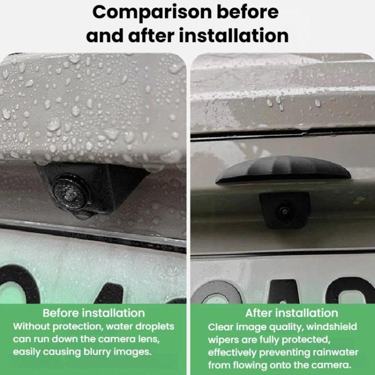 10pcs Car Reverse Silicone Camera Rain Shield