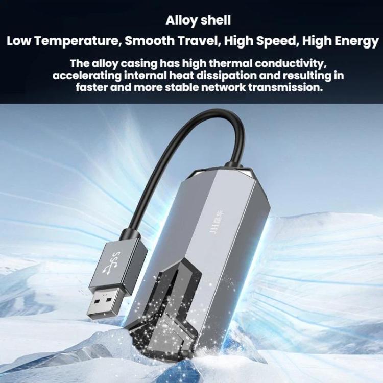 JINGHUA 2.5G Wired Network Adapter RJ45 Laptop HUB