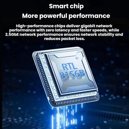 JINGHUA 2.5G Wired Network Adapter RJ45 Laptop HUB