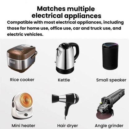 XUYUAN 12V / 24V To 220V Car Power Inverter LED Display Power Converter