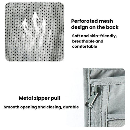 Multi-Function RFID Anti-Theft Waist Pack Passport Phone ID Crossbody Small Hanging Bag