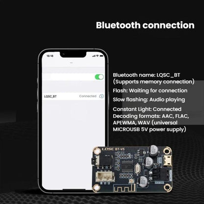 MP3 Bluetooth 5.1 Decoding Board DIY Modified Lossless Car Audio Receiver Module