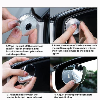 Suction Cup Car Rearview Blind Spot Reversing Assist Mirror