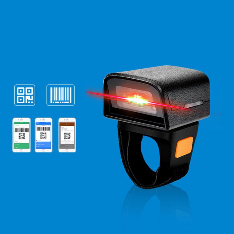 2D Ring Bluetooth Scanner Mini Wireless Barcode Scanner For Warehouse Logistics