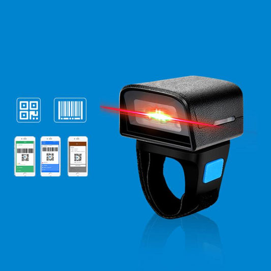 Scanner Bluetooth annulaire 2D, mini scanner de code-barres sans fil pour la logistique d'entrepôt, Z01D